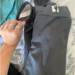 Fuzzy inside leggings never worn size small